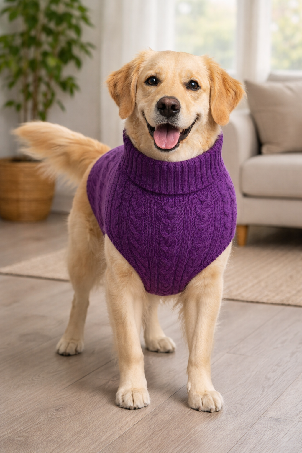 Cozy Dog Sweater (Purple)